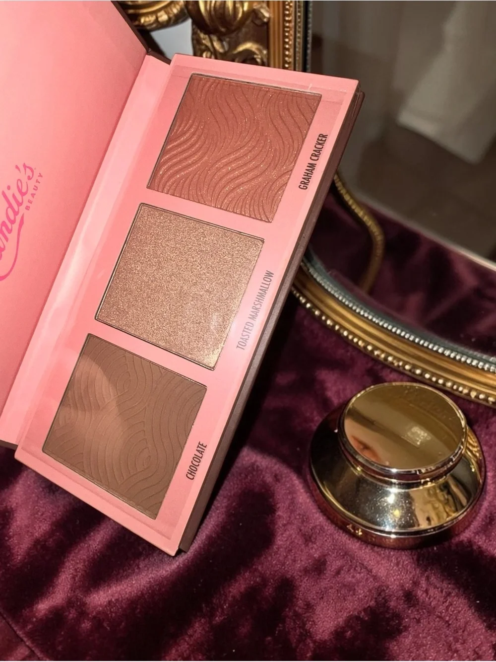 Candie's Parlor S'mores Contour Palette - Chocolate Brown & Cream BNWOB